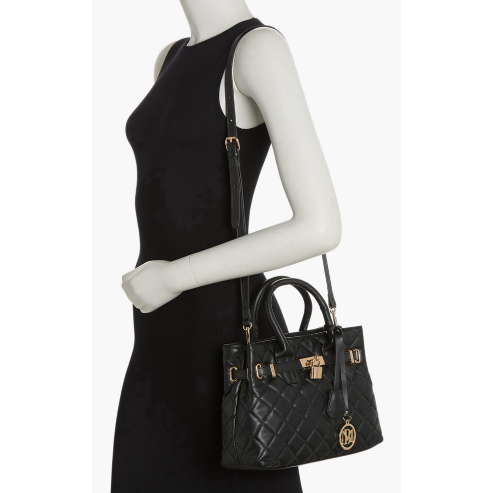 Badgley Mischka Diamond Quilted Tote Handbag Vegan Leather BM-4161•NWT•MSRP $139